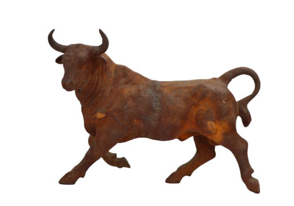 Blue Ocean Traders Home Accents Charging Bull, Rust R-1032B